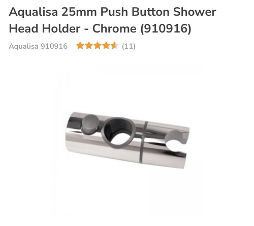 Aqualisa 25mm push button - aqualisa,
