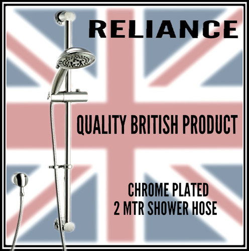 Reliance chrome shower rail - shower,