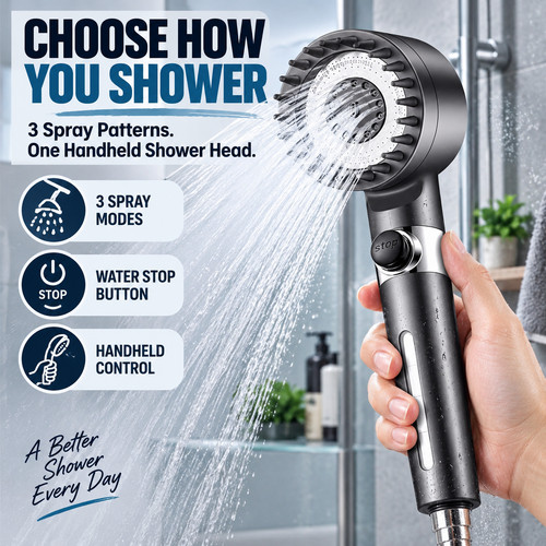 Shower head handheld spray - head, 3