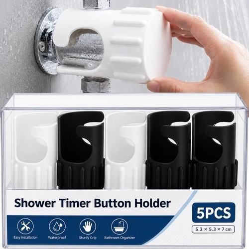 Shower timer button holder - button,